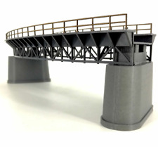 1:87 HO Scale Train Railway Scene Decorate Q4 R1 Curved Railway Bridge Model picture