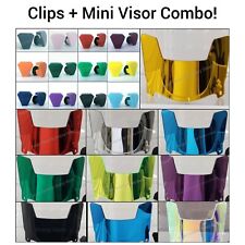 Mini Size Football Helmet Visors+Your Choice CLIP COLOR. Mirror (*HARD STYLE*)  picture