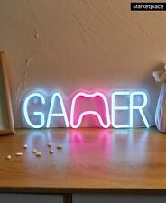 Gamer LED Neon Sign USB Powered Wall Neon Sign For Bedroom/Living Room/Game Room picture