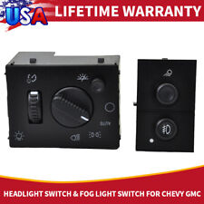 New Headlight Switch & Fog Light Switch For 2003-2007 Chevy Silverado GMC Sierra picture