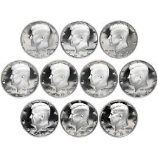 1980-1989 S Kennedy Half Dollar Gem DCam Proof Run 10 Coin Set CN-Clad US Mint picture