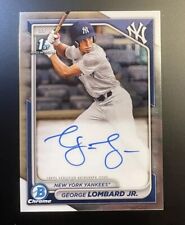 2024 Bowman George Lombard Jr. 1st Bowman Chrome Auto #CPA-GLO New York Yankees picture