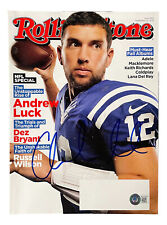 Andrew Luck Indianapolis Colts Signed May 2015 Rolling Stone Magazine BAS picture