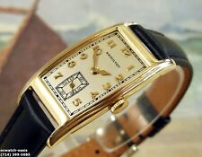 1937 Vintage HAMILTON Clark, Stunning Silver Dial, Serviced& Warranty picture