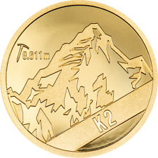 2024 Cook Islands K2 Peaks 0.5g Gold Proof Coin picture