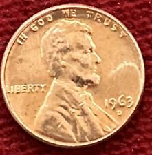 1963-D RD Lincoln Memorial Cent  Multiple Errors, UNCIRCULATED, SUPER RARE picture