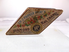 Antique Dr. Parker Bray Diamond Nail Enamel CardboardBox with Revenue Stamp 1914 picture