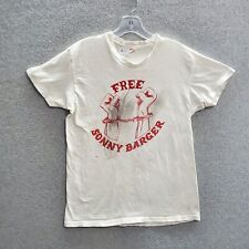 VINTAGE Hell's Angels Men T-Shirt L White Free Sonny Barger Single Stitch READ picture
