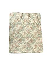 1 Vintage Pinch Pleat Drape Curtain Panel Luxury Floral Embroidered Print WOW picture