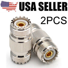 2PCS SO-239 UHF Female to Female Coupler Connector RF Barrel Adapter For PL-259 picture