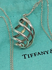 Tiffany & Co Sterling Silver Picasso Venezia Necklace Pendant 18 In Chain picture