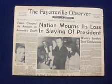1963 NOV 23 THE FAYETTEVILLE OBSERVER NEWSPAPER - SLAYING OF PRESIDENT - NP 6443 picture