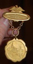 RARE ANTIQUE WW1 1915 UCT UNITED COMMERCIAL TRAVELERS  PIN  MEDAL PINBACK picture