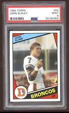 1984 Topps John Elway PSA 9 Mint Rookie RC #63 Football Card picture