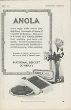 1915 Anola Sugar Wafer Roses Vase Plate Art Nouveau Box Vintage Print Ad CO1 picture