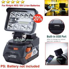 Super-Bright LED Work Light for Ridgid 18V Batteries 2800LM w/FAST CHARGE USB picture