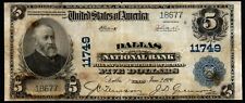 1902 $5 Large Size DALLAS National Bank, Dallas Texas National Currency picture