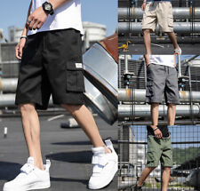 Men Casual Fashion Chino Cargo Shorts Pants Multi Pockets Summer Beach Trousers picture