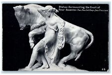 c1950 Statue Surmounting The Court Of Four Season Exposition California Postcard picture