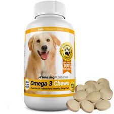 Amazing Omega 3 for Dogs - Shiny Coat, Less Itching, Tasty Bacon Flavored Chews picture