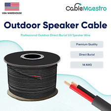 14AWG Speaker Cable Outdoor Direct Burial UV Wire Audio CL2 14/2 Gauge 250-500ft picture
