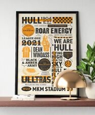 Hull City History Print | Hull City Retro Poster | Hull City Gift picture