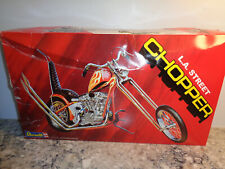 REVELL #17326 L.A. STREET CHOPPER MOTORCYCLE IN DAMAGED BOX BROKEN BRAKE LEVER picture