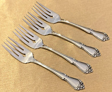 Oneida ARBOR ROSE Stainless TRUE ROSE 1881 Rogers - 4 SALAD FORKS Silverware picture