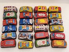 Agglo Collectible Vintage Tin Small Friction Cars 24 ct.  (12 models 2 of each). picture