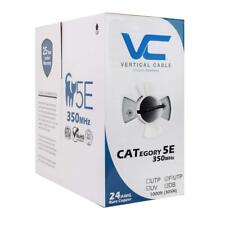 Vertical Cable CAT5E Ethernet Cable, Shielded Dual Jacket - Black - 1000 ft picture
