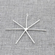 2pcs of 925 Sterling Silver Prong Claw Pendant Settings for Irregular Stone 33mm picture