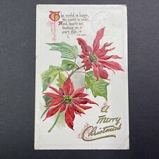 Antique 1909 Christmas Postcard Ailsa Craig Ontario With Offset Stamp V2454 picture