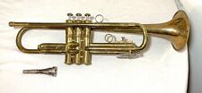 vintage 1950's F.E. Olds Ambassador Los Angeles California brass trumpet great picture