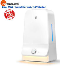 TaoTronics TT-AH025 Cool Mist Humidifiers for Bedroom With Night Light FD06_W picture