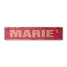 MARIE Vintage Street Sign Childrens Name Room Metal Sign picture