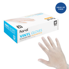 Karat Vinyl Powder-Free Gloves (Clear) - Medium - 1,000 ct, FP-GV1007 picture