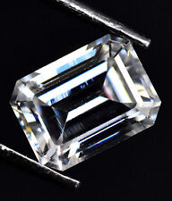1.65 CT Moissanite Emerald Cut IF Certified Gemstone 7.98 MM picture