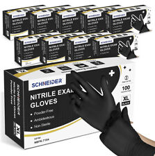 Schneider Black Nitrile Gloves 5 Mil Latex & Powder Free picture