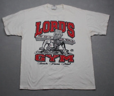 Vintage Lord’s Gym T Shirt Mens Large Living Epistles His Pain Your Gain 1990s picture