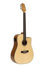 Stagg Cutaway Dreadnought Acoustic Electric Guitar - Natural - SA25 DCE SPRUCE picture