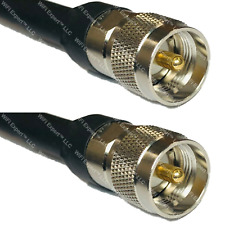 1-130' TIMES ® LMR400UF Antenna Patch Coax Cable PL-259 UHF Male CB HAM RF LOT picture