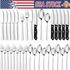 30 Pcs Silverware Set for 8 Stainless Steel Flatware Cutlery Utensil Kitchen New picture