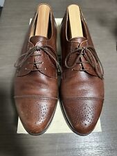 Bally Barlington Size 9 D Brown Made In Italy Dress Shoes picture