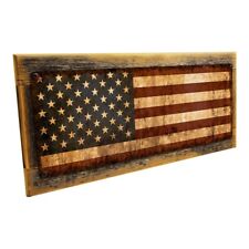 Rustic United States Flag Metal Sign; Wall Decor for Home and Office picture