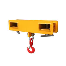 Landy Attachments 4000lbs Capacity Forklift Lifting Hoist Hook, Yellow Forklift picture