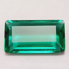 Flawless Natural 10.20 Ct Green Emerald Emerald Cut Loose Gemstone picture