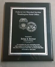 Federal Air Marshal Service Plaque Recognition Award  picture