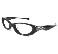 Vintage Oakley Eyeglasses Frames Haylon A Black Purple Striped Round 48-18-130 picture