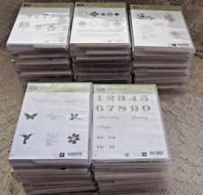 NEW & UNUSED   STAMPIN' UP RUBBER STAMP SETS   LOT OF 44 - OVER 340 STAMPS picture
