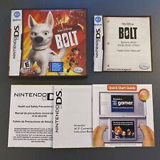 Bolt (Nintendo DS, 2008) CASE & MANUAL & INSERTS ONLY [NO GAME] Disney picture